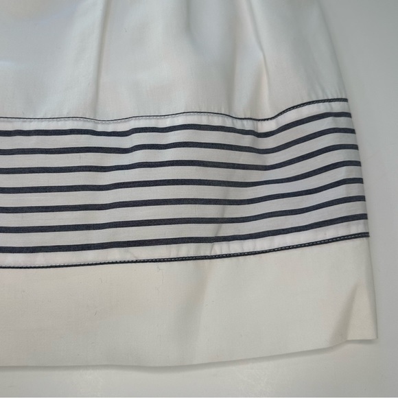 Janie & Jack Striped Blossom White & Blue Dress Girls Size 3 - Picture 6 of 11